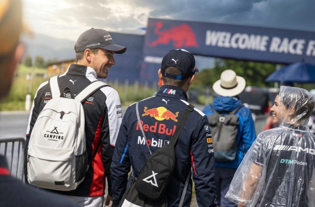 Fans am Welcome-Race Eingang beim Red Bull Ring – Motorsport-Wochenende in Spielberg