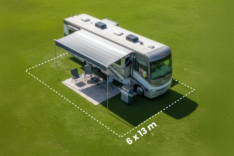 Schitterhof Camping PREMIUM XXL Stellplatz 78 m² – Übergroßes Wohnmobil, DTM Spielberg