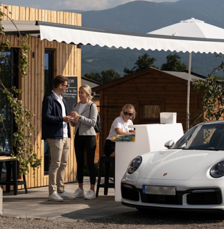 Check-in & Rezeption am Schitterhof Camping WEISS Spielberg – Anreise zur DTM am Red Bull Ring